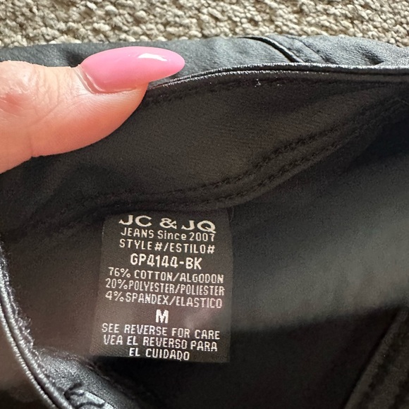 Pleather Skinny Jeans - Picture 3 of 3